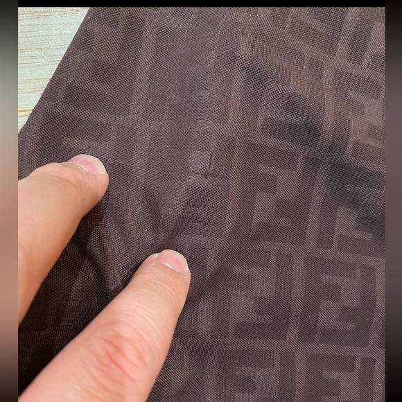 FENDI Brown FF Monogram Pants or Slacks - Picture 6 of 6